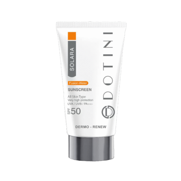 کرم ضد آفتاب فیوژن واتر بی رنگ SPF50 دوتینی