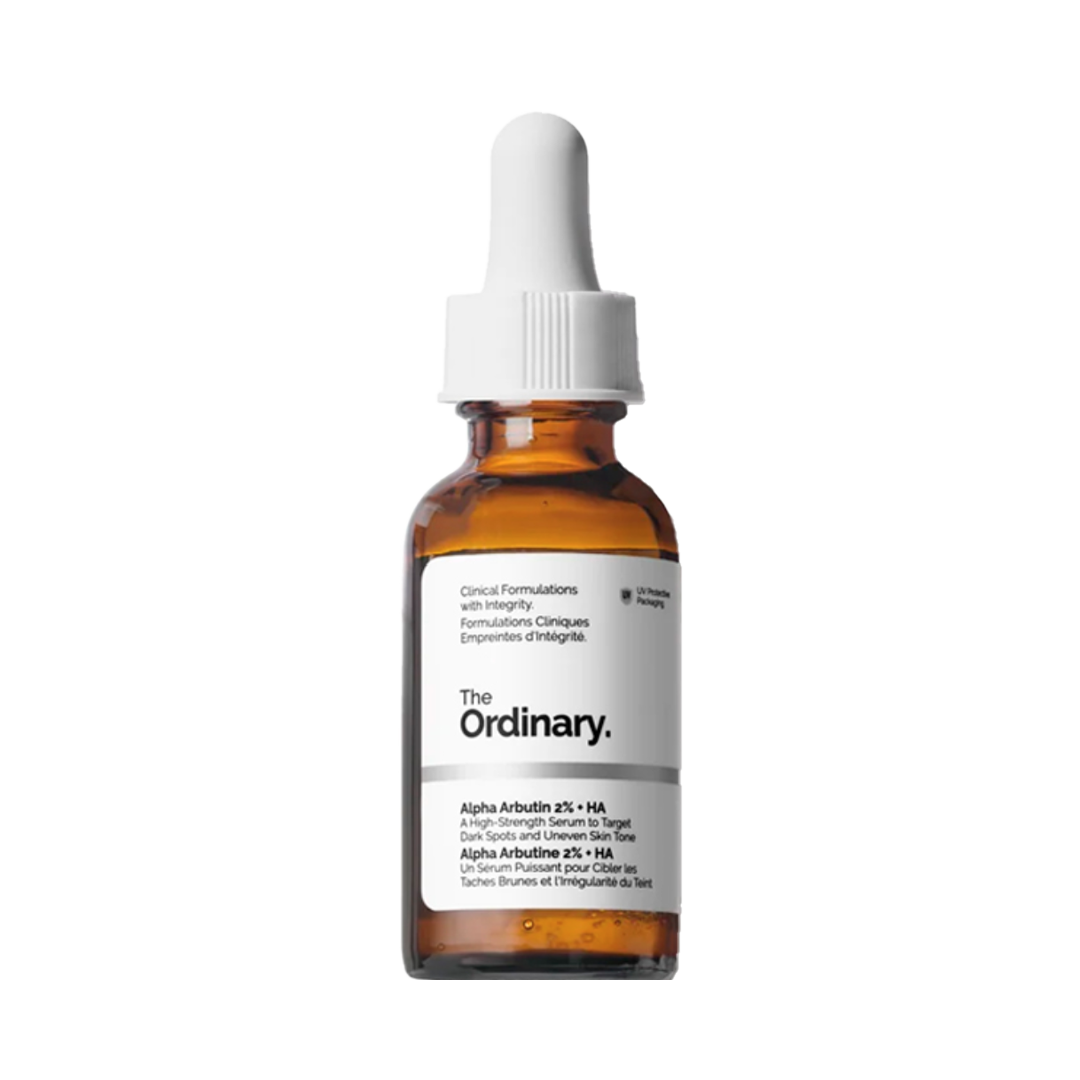 سرم آلفا آربوتین 2% + هیالورونیک اسید اوردینری ضد لک، آبرسان و روشن کننده پوست 30ML (New Packaging)