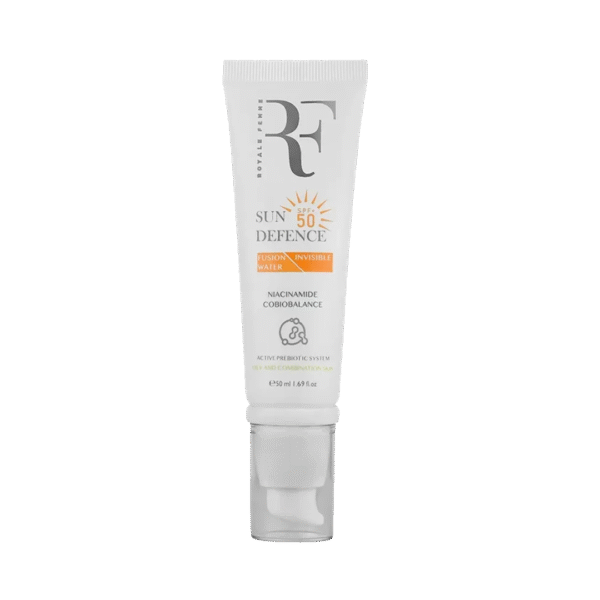 کرم ضد آفتاب بدون رنگ فیوژن واتر پوست چرب SPF50 آر اف