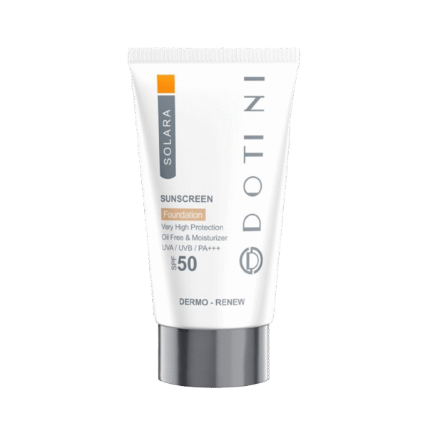 کرم ضد آفتاب رنگی فاقد چربی SPF50 دوتینی 50 میل