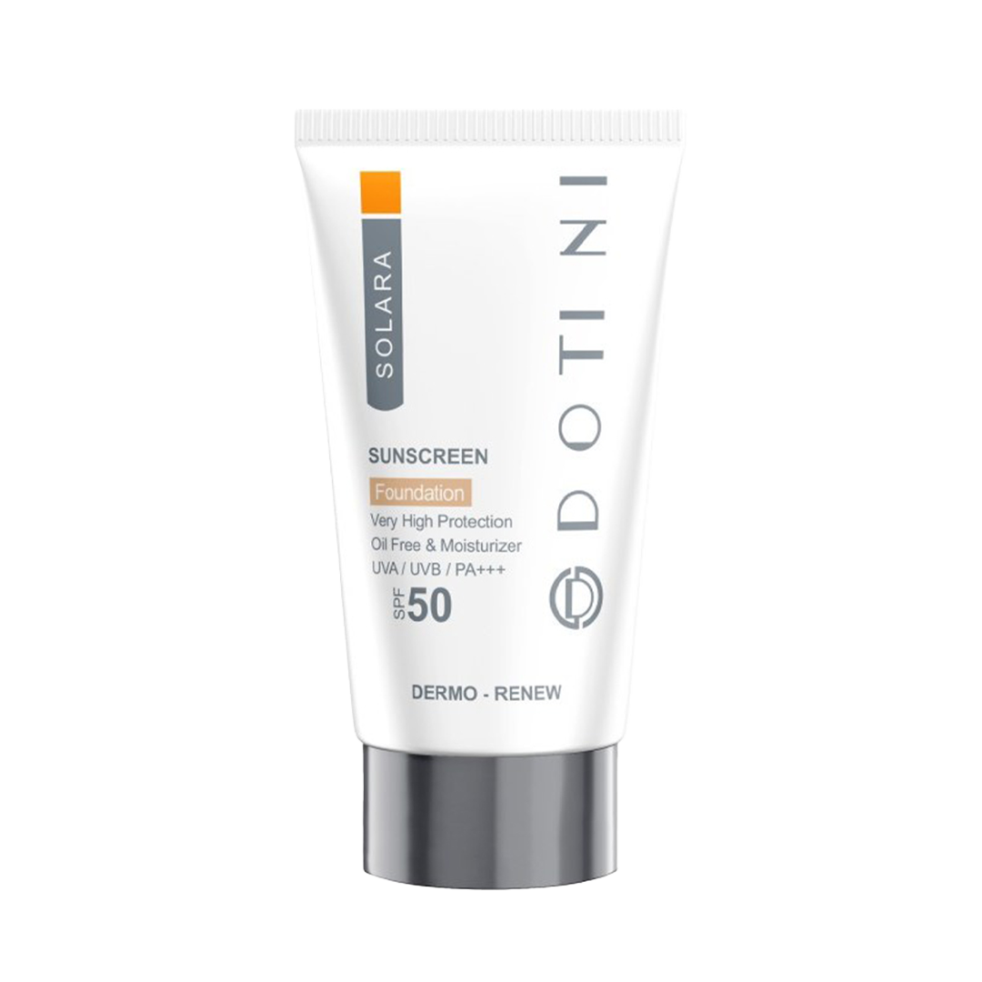 کرم ضد آفتاب رنگی فاقد چربی SPF50 دوتینی 50 میل