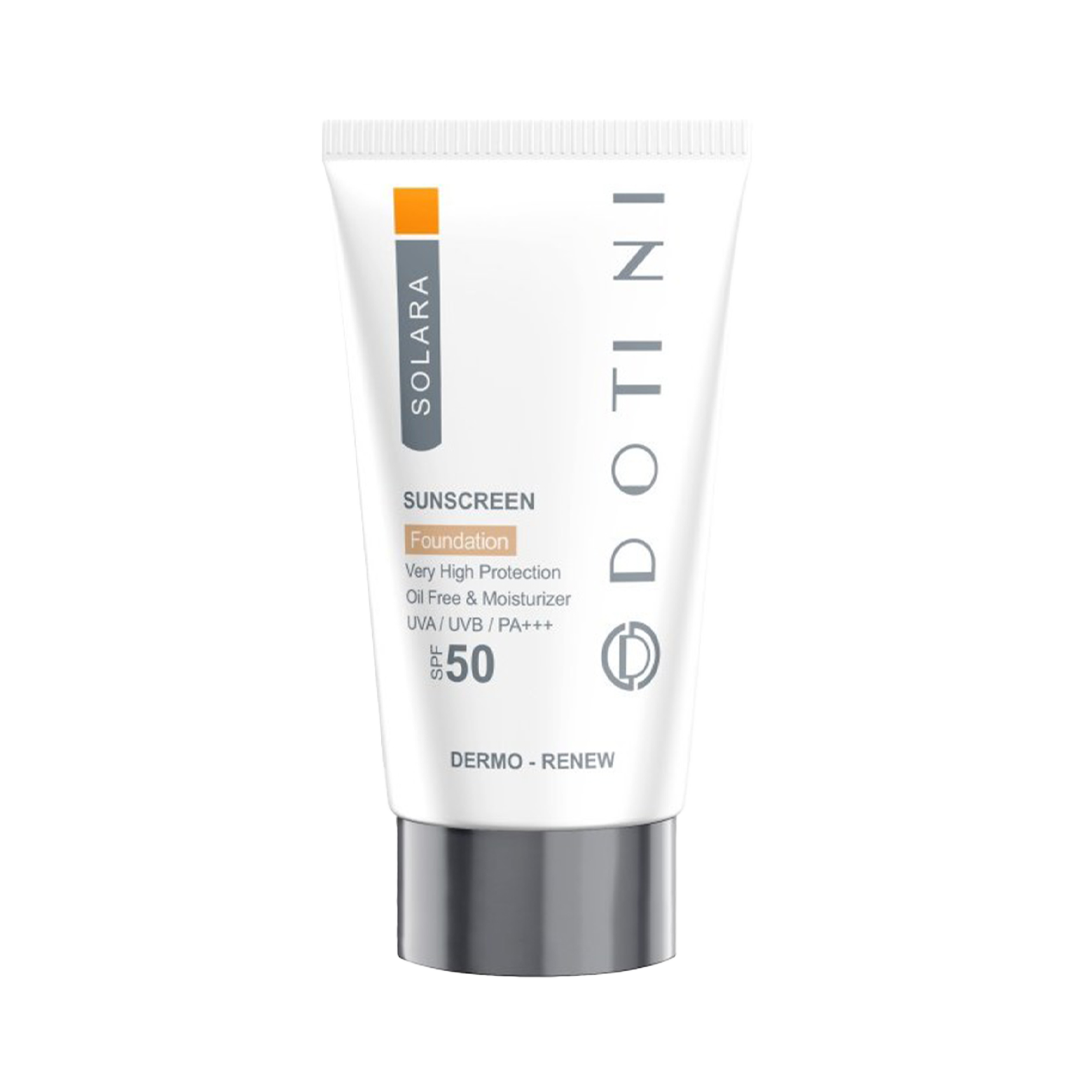 کرم ضد آفتاب رنگی فاقد چربی بژ روشن SPF50 دوتینی 50 میل